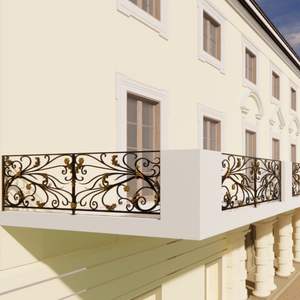 Le balcon luxueux de la chambre à coucher présente une touche de sophistication grâce à ses balustrades haut de gamme et à sa disposition spatiale intelligente. - Product Image 1