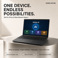 Ordinateur portable professionnel AI Selfais GR180 15,6 pouces avec IA hors ligne intégrée, 12 outils IA en 1 + 52 articles de connaissance, Intel Core i7-13650H