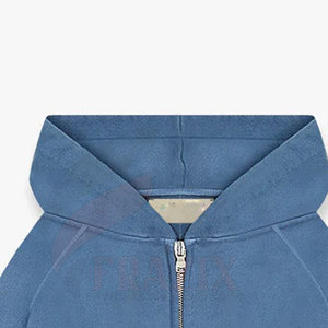 Sweats à capuche de mode en plein air à motif uni avec fermeture à glissière Sun Fade Vêtements d'hiver décontractés dans différents modèles - Product Image 4