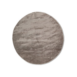 Tapis en laine et soie de bambou noué à la main Kavi's Beige Brown Hidden Esk-316(Fr)(Va) pour la maison, couleur unie, rectangulaire, pour couloir - Product Image 1