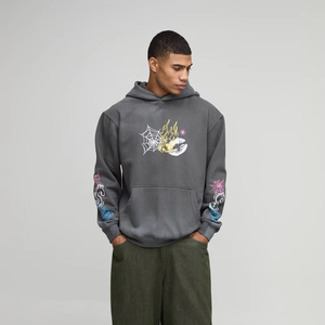 2025 unisexe sweats à capuche personnalisés Streetwear pull lourd 450Gsm sérigraphie sweats à capuche en gros - Product Image 1