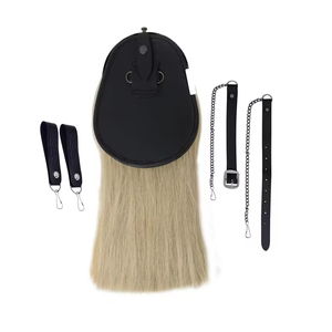 Sporran de pelo de caballo con borlas personalizado, Sporrans de pelo de caballo cosidos a mano hechos a medida, Sporrans de pelo de caballo - Product Image 5