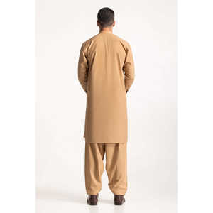 Pantalon en coton et viscose grande taille style décontracté chic SK-PSD24-017, à boutonnage simple avec techniques d'impression, idéal pour mariages et affaires - Product Image 3