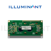 Modul OLED Mono STN Negatif 2.27 Inci 16x2 Tipe Karakter 85.0x30.0 Konektor Pin COB 8-bit Paralel Transmisif Putih
