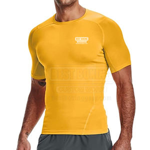 Offre Spéciale hommes manches courtes Fitness chemises Gym athlétique Sport hommes 100% coton biologique Fitness t-shirt - Product Image 3