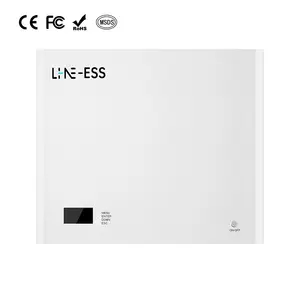 Điện tường năng lượng mặt trời lưu trữ năng lượng 51.2V 48V LiFePO4 tường trường hợp pin lithium