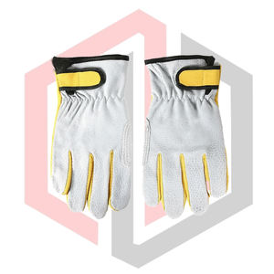 Leather Driver <b>Gloves</b> Strap Split Comfortable Gardening Safety Breathable Grain Texture <b>Silicone</b>-Free Customizable MH EXPORT - Product Image 6