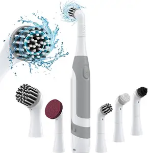buy wholesale Electric Cleaning Brush, Battery Powered Brush, KH6A Small Electric Grout Brush&5 Replacement Brush