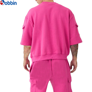 Collection d'été confortable : Ensemble T-shirt et short respirant surdimensionné unisexe, personnalisable, pour hommes grandes tailles, ensemble short de jogging - Product Image 4
