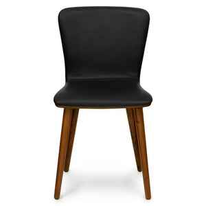 Silla de comedor minimalista de madera con asiento tapizado cómodo, fábrica de muebles personalizados OEM ODM para proyectos y venta al por menor - Product Image 4