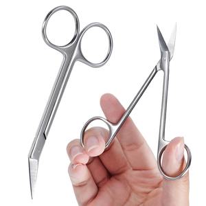 Micro Tijeras de Acero Inoxidable con Cuchilla Curva en Ángulo, Tijeras Quirúrgicas Afiladas, Fuente de Alimentación Manual, Agarre Ergonómico, CE - Product Image 3