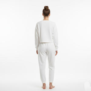 Pantalons décontractés en coton pour femmes, confortables, taille haute, mode, vêtements de bureau, coupe ample, bas d'été pour un usage quotidien - Product Image 3