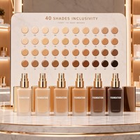 Fond de Teint Liquide Personnalisé 40 Teintes Couvrance Totale Waterproof Hydratant Base de Maquillage Visage Fabricant OEM ODM
