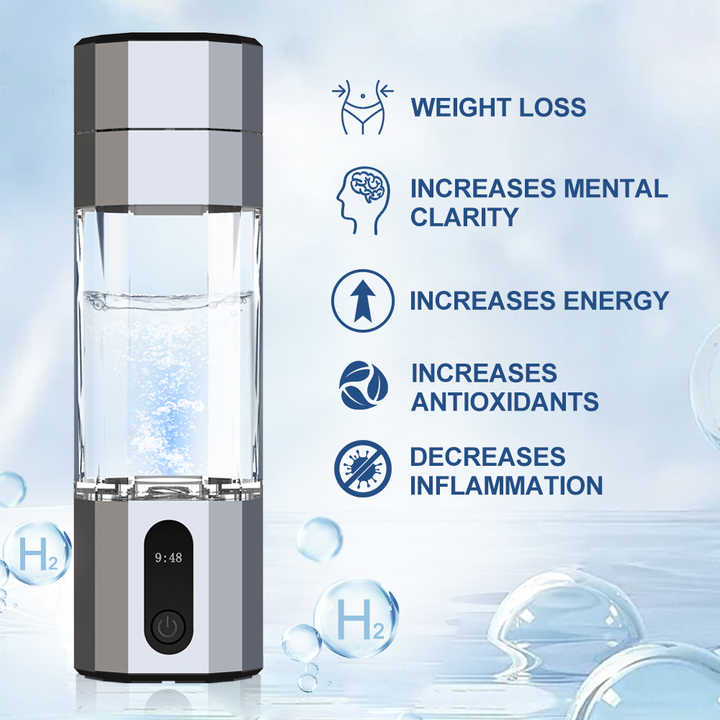 可定制氢水发生器便携式快速电解6000ppb 200毫升氢水瓶