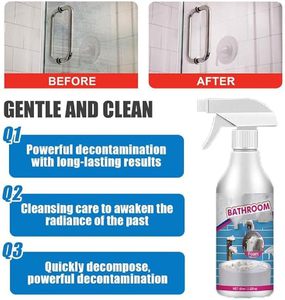 Limpiador desincrustante líquido ecológico para baño, elimina manchas difíciles, cal y suciedad en cabinas de ducha, en aerosol. - Product Image 3