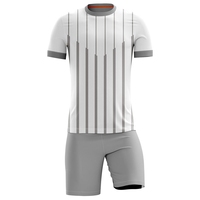 Ensemble de tenue de football - Couleurs et logo personnalisés, 100% polyester, teint en pièce, 340g, séchage rapide, haute qualité, manches longues, unisexe, adulte