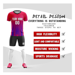 La mejor calidad, diseño personalizado, recién llegado, uniformes de fútbol para hombres, Francia, recién llegado, conjuntos de ropa de fútbol de equipo transpirable - Product Image 2