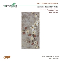 Plaques de plafond en PVC résistantes aux rayures - Design moderne ignifuge durable, panneau 3D floral pour escalier, salle de sport, salle de bain, hôtel, salle à manger