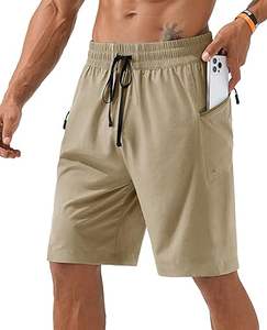 Pantalones Cortos de Hombre de Spandex/Algodón, Talla y Color Personalizados, Transpirables, Cintura Elástica, Casuales, con Cordón - Product Image 3