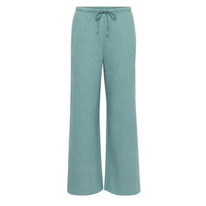 Conjunto de chándal acampanado con logotipo personalizado para mujer con capucha y pantalones de jogging estilo informal 100% algodón polar - Product Image 5