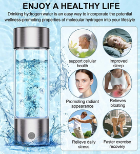 PUREFLOW SPE PEM 460ml USB Rechargeable Glass 3-in-1 Portable Hydrogen Water Bottle <strong>Inhaler</strong> 1500PPB Household Outdoor Battery - Product Image 6