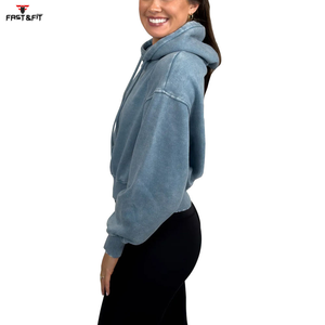 เสื้อฮู้ดผู้หญิงแขนยาวแบบถักมีฮู้ดสำหรับผู้หญิงเสื้อฮู้ดซักกรดระบายอากาศได้ป้องกันรอยยับสำหรับฤดูหนาวล่าสุด - Product Image 2