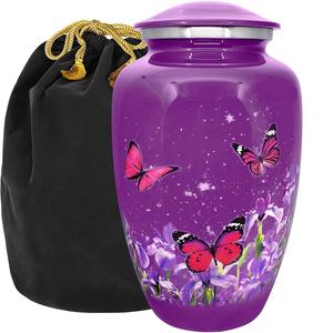 โกศสำหรับผู้ใหญ่ผู้ใหญ่ขี้เถ้าโลหะทาสีด้วยมือโกศผู้ใหญ่โกศ - Product Image 4