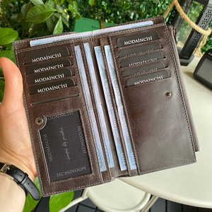 Mannu-Series Elite กระเป๋าสตางค์ยาวหนังแท้พร้อมสายคล้องมือ - Product Image 5