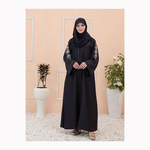 New Design Clothing Palestine Soft Crepe Embroidery <b>Dress</b> <b>Muslim</b> <b>Women</b> Modest Abaya <b>for</b> Sale - Product Image 5