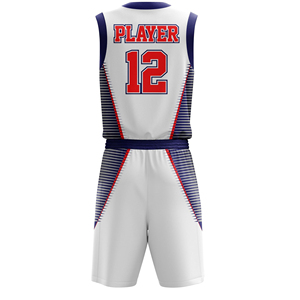 Maillot de basket-ball personnalisé de haute qualité et ensemble short d'été imprimé nom et numéro de l'équipe Logo ZOAR GROUP vêtements de sport - Product Image 2