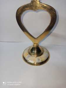 Portavelas de latón de aspecto Vintage para interiores tradicionales candelabro de latón múltiple para decoración de bodas portavelas de latón - Product Image 5