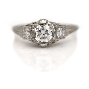 Ensemble de bagues de mariage de luxe en or massif 14 carats avec moissanite taille princesse et zircon cubique CZ pour femmes, couples et fiançailles - Product Image 1