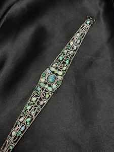 Pulsera de diamantes de esmeralda de ópalo etíope, corte rosa, pavé, Plata de Ley 925, joyería de piedras preciosas, regalo para ella hecha a mano - Product Image 4