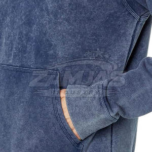 Basiques du vêtement d'hiver : sweats à capuche délavés, couleur unie, 100% coton, écologiques, durables, vêtements de mode fabriqués au Pakistan - Product Image 6