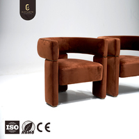 Fauteuil en tissu moderne de luxe à un siège, élégant et haut de gamme, pour salon de manoir, solution unique pour les designers d'intérieur
