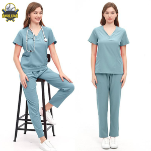 OEM personalizado de alta calidad de las mujeres precio barato al por mayor del Hospital uniforme de enfermería conjunto médico de alta calidad personalizado uniforme de médico - Product Image 5