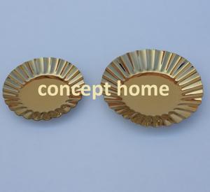 Bol de service en métal de style moderne, de haute qualité, taille standard, artisanat, vague, décoration d'intérieur, prix de gros - Product Image 1