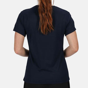 T-shirt à col rond respirant à séchage rapide pour femme Chemise tissée légère à manches courtes pour l'été avec impression de logo personnalisé - Product Image 2