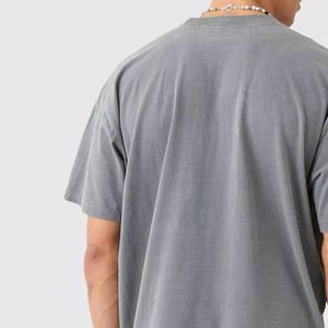 Camiseta de manga corta holgada de estambre de algodón 100% con estampado para hombre, camisetas transpirables antiarrugas a la moda de verano para hombre, camisetas transpirables - Product Image 5