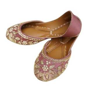 New Design Plain Solid Color Lightweight Flat Trendy Casual Party Wear Comfortable Autumn Women Khussa <b>Jutti</b> New - Product Image 1