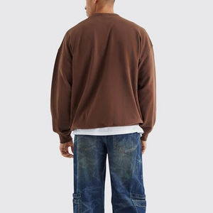 OEM personalizado impreso sudaderas para hombre 100% algodón de gran tamaño con capucha camisas de manga larga de diseño de punto - Product Image 6