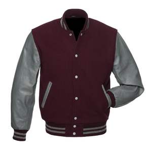 High Street All Sizes Men Women Kids Varsity Jacket Real Leather Bomber Sportswear CollegeBaseballjacket for men - Product Image 4