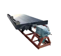 Table vibrante de séparation gravitaire humide pour la concentration des minerais, haute précision, performance stable, moteur 380V, 1-10tph, pour l'exploitation minière aurifère