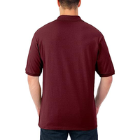 T-shirt en maille unisexe de qualité supérieure en polyester personnalisé, manches courtes, couleur unie, léger, respirant, formel, 200g