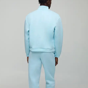 Ensemble de survêtement pour homme de haute qualité avec logo personnalisé 2026, coupe ajustée/oversize, couleur unie, manches longues, service OEM, tenue décontractée - Product Image 5