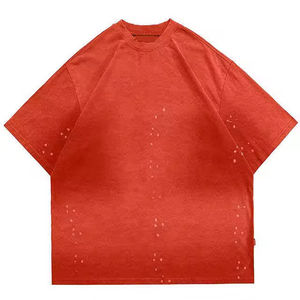 Camiseta de Hombre 2026 OEM de Alta Calidad, Lavado Ácido, Estilo Urbano, Secado Rápido, Vintage, Negra - Product Image 4