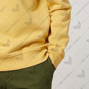 Pull en molleton de coton de haute qualité unisexe brodé sweat-shirt Boxy surdimensionné de couleur or pour l'automne-Vente de gros - Product Image 2