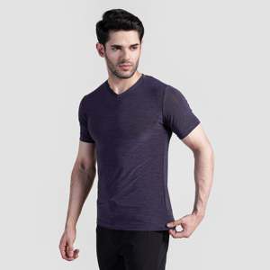 เสื้อยืดเจอร์ซีย์ไวบ์สีเทาเข้ม ทรงเข้ารูป น้ำหนัก 240 กรัม ย้อมสีพื้น น้ำหนักเบา พิมพ์ลายสกรีน สำหรับออกกำลังกาย - Product Image 3