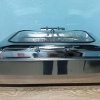 Pemanas Makanan Listrik Stainless Steel dengan Kapasitas 9.0L Warna Perak Mudah Dirakit