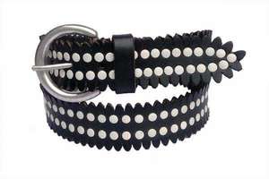 Ceinture en cuir pleine fleur de vache tanné végétal de qualité supérieure, fabriquée à la main avec boucle en alliage, 35 mm, unisexe, au meilleur prix de gros - Product Image 4